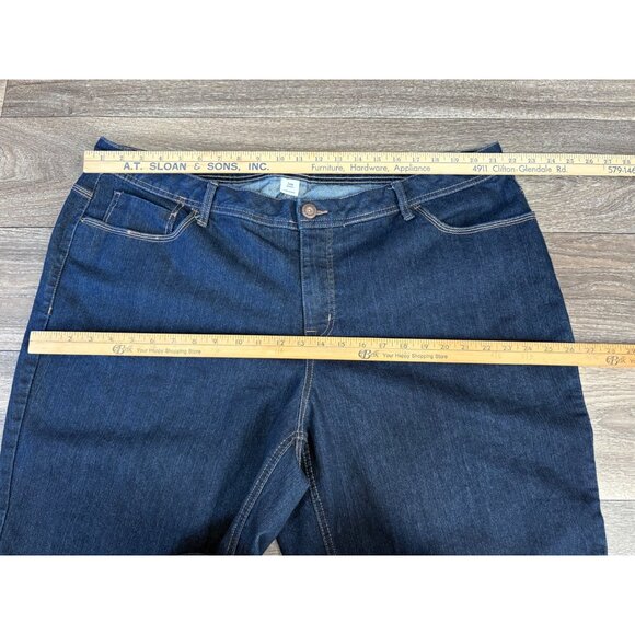 ST. JOHNS BAY AVERAGE DENIM BERMUDA SHORTS WOMENS PLUS SIZE 24W - Picture 7 of 9